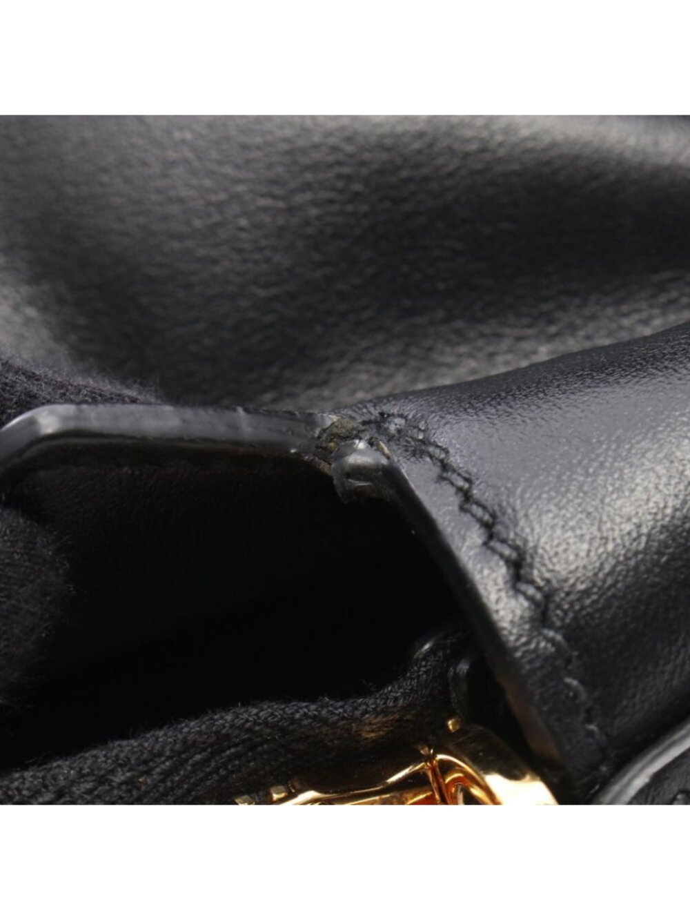 Miu Miu Handbag 2-Way Black Leather Tote - Picture 7 of 8